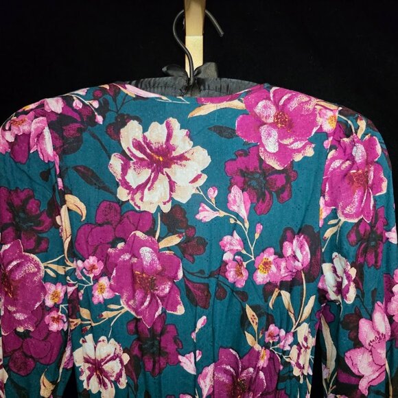 NWT Band of the Free Floral Wrap Maxi Dress M - Picture 9 of 14